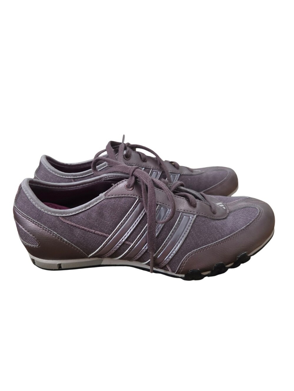 Y2K Adidas Mesh Shoes Womens 6.5 Purple Sneakers Athleisure Athletic Sporty Prep
